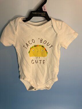 Lasting Smiles Brand 3-6 months Taco bodysuit (004)